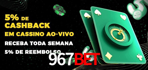 Promoções do cassino ao Vivo 967bet